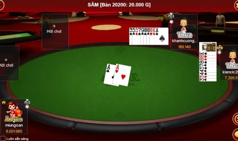 Bàn chơi Sâm Lốc Tại Nhà Cái N88